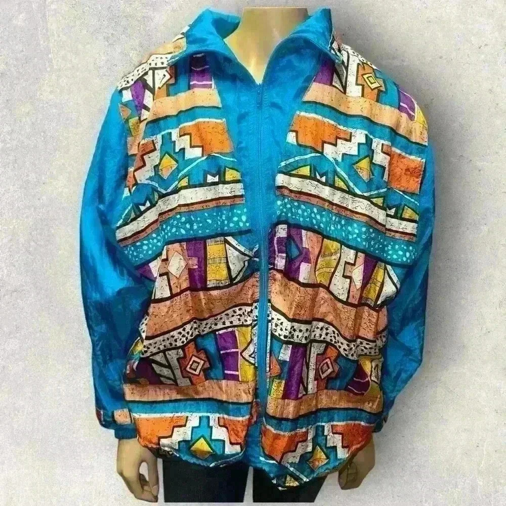 Laura Katherine windbreaker women’s vintage 80’s jacket size L